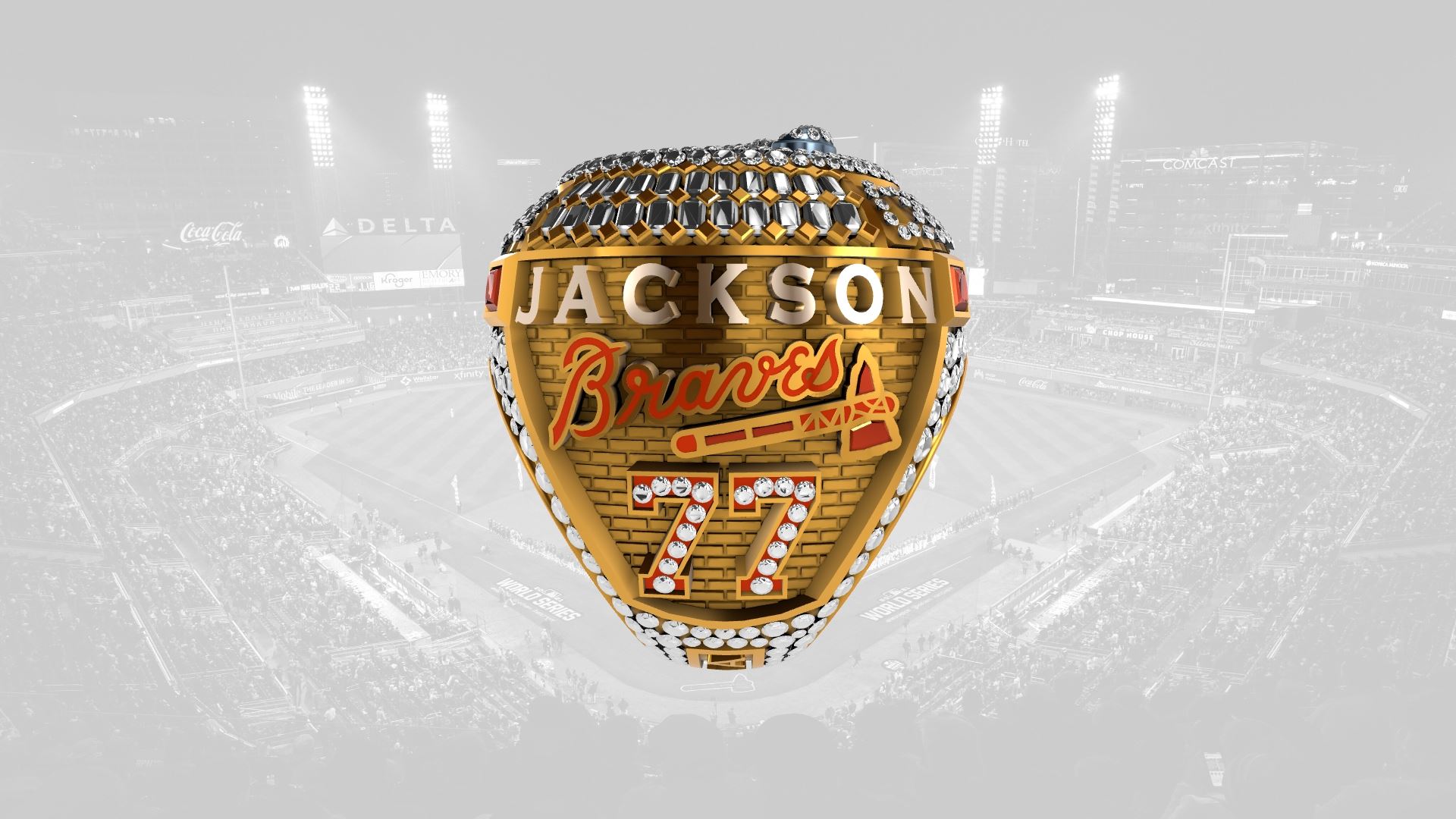 2021 Braves World Series Ring - Luke Jackson